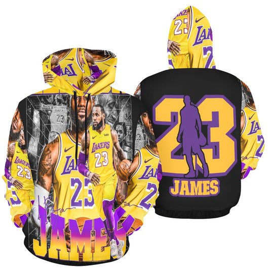 Leron James All Over Print Hoodie for Men