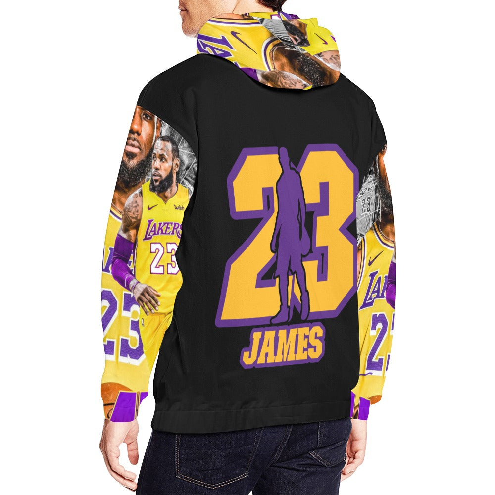 Leron James All Over Print Hoodie for Men