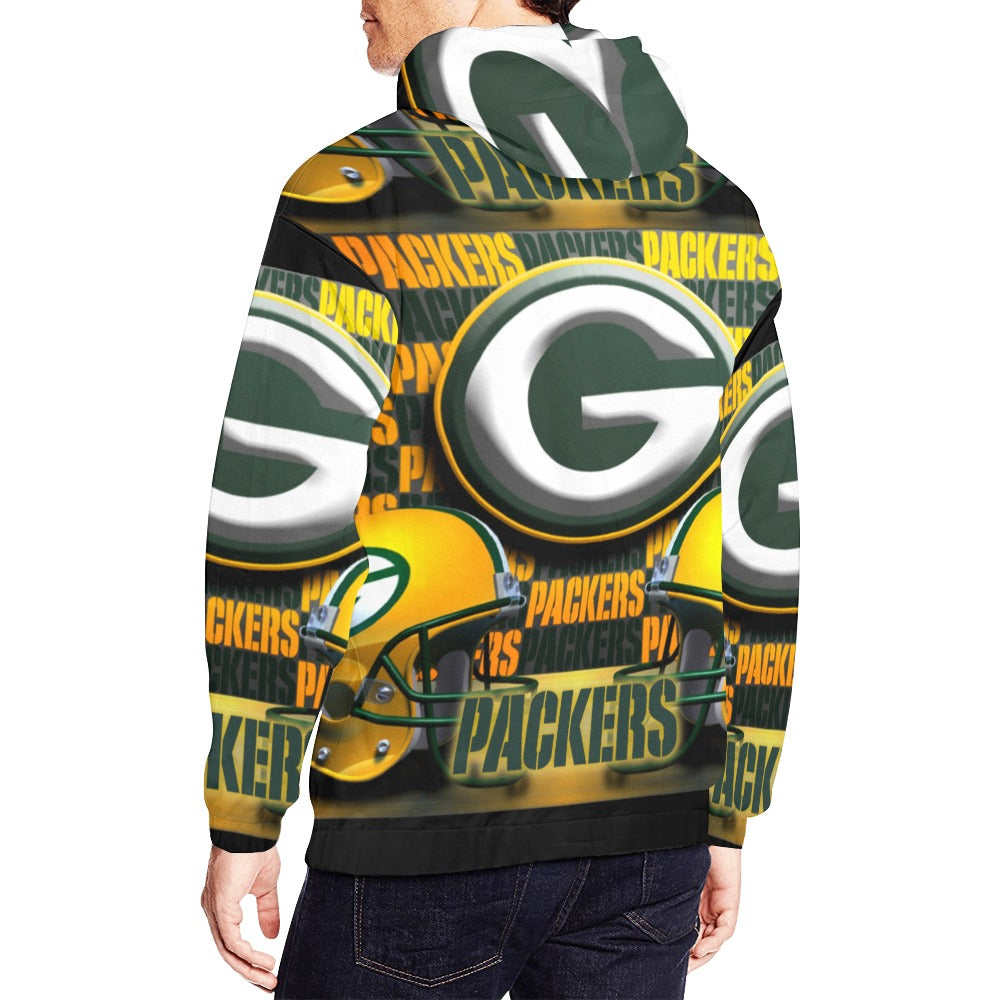 Custom GreenBayPackers Men All Over Print Hoodie for Men