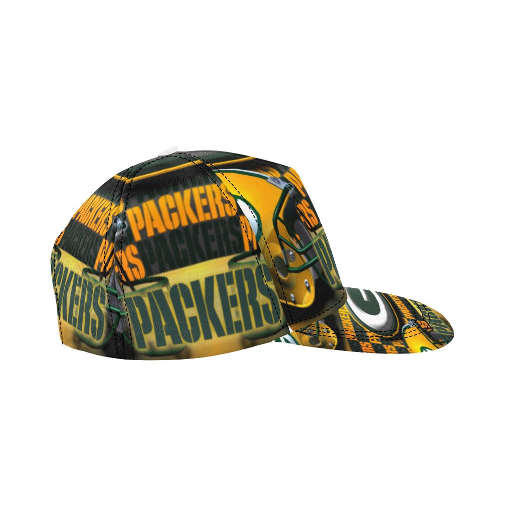 Custom GreenBayPackers Men Hat All Over Print Snapback Hat D