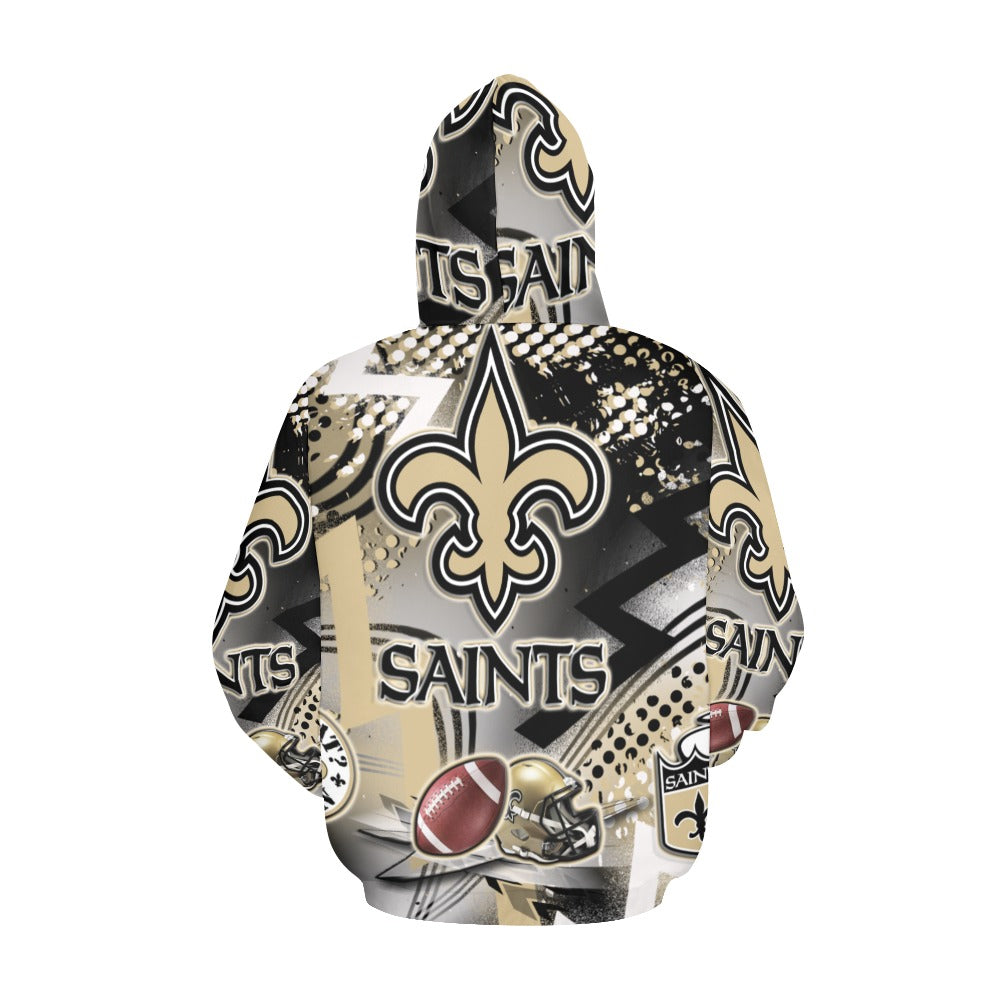 Saints Ladies Hoodie All Over Print Hoodie for Women (USA Size)