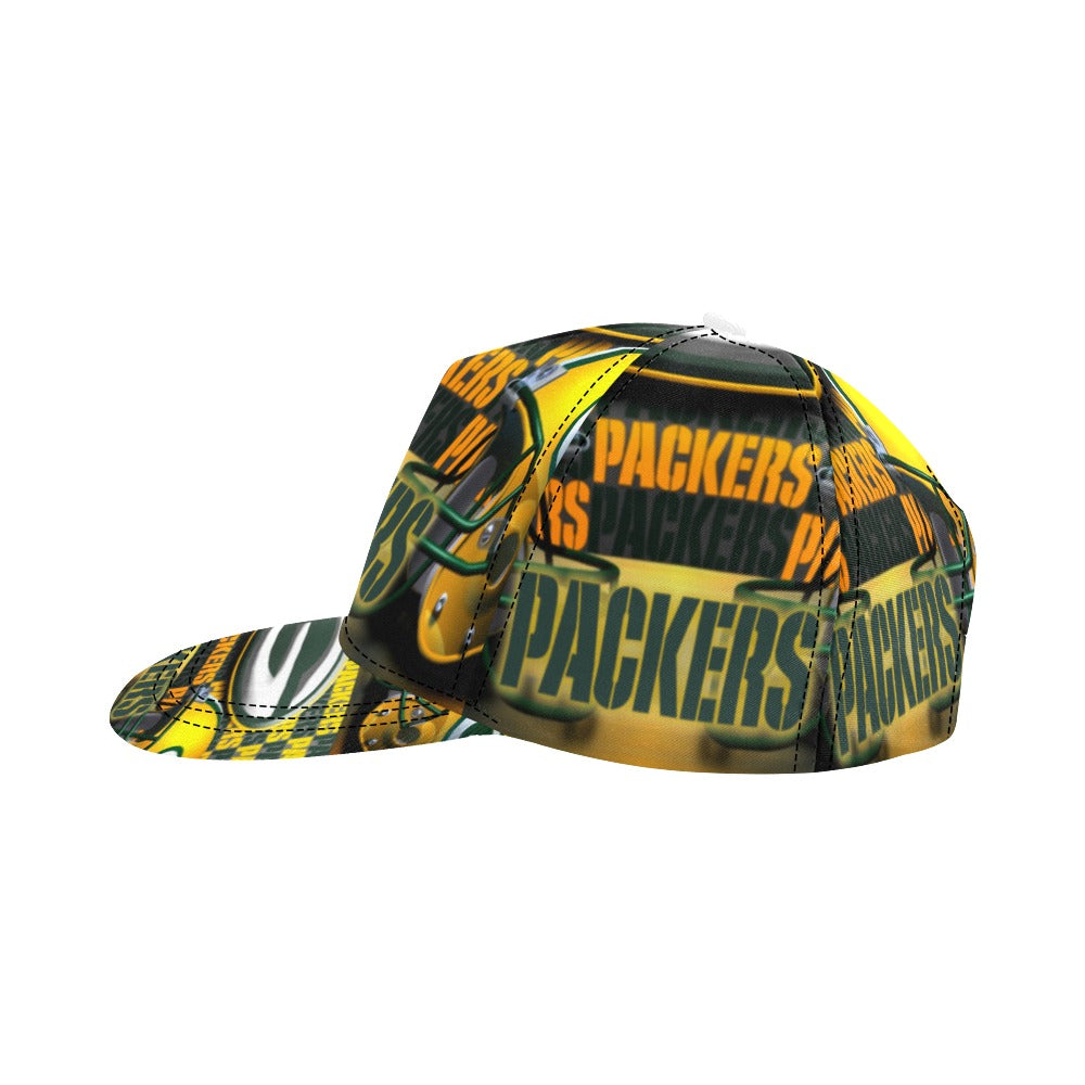 Custom GreenBayPackers Men Hat All Over Print Snapback Hat D