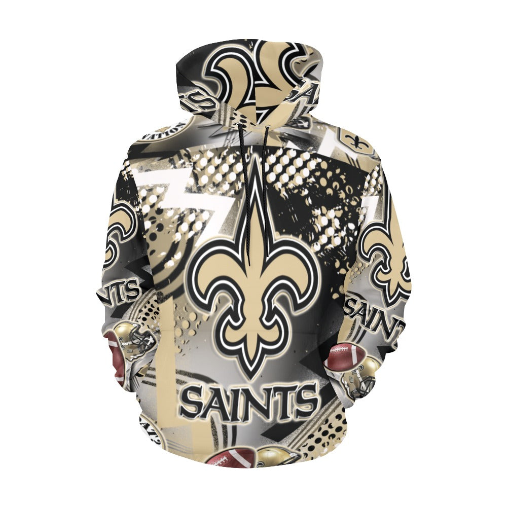 Saints Ladies Hoodie All Over Print Hoodie for Women (USA Size)