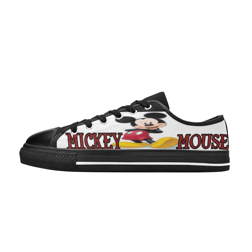 Mickey Mouse Kid Designer Shoes Low Top Canvas Shoes for Kids