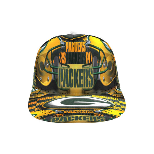 Custom GreenBayPackers Men Hat All Over Print Snapback Hat D