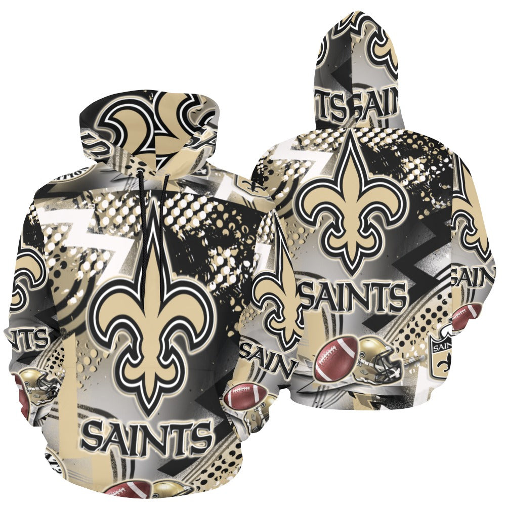 Saints Ladies Hoodie All Over Print Hoodie for Women (USA Size)