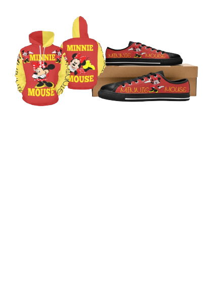 Minnie Mouse Hoodie & Shoes Combo